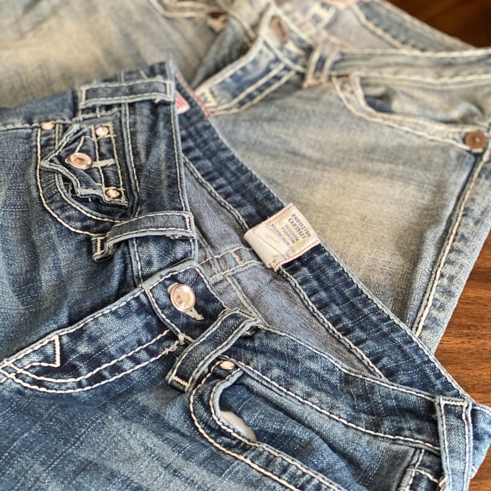 Two pair True Religion studded jeans Size 29